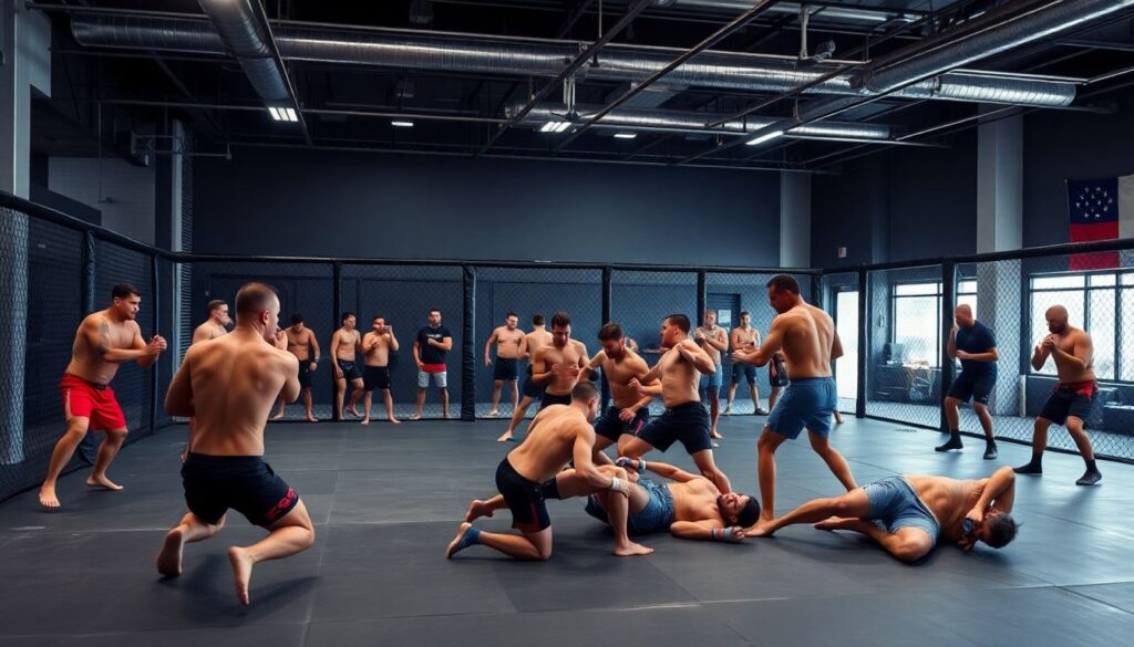 Сравнение школ: бразильское джиу-джитсу против грэпплинга в современном октагоне - иллюстрация