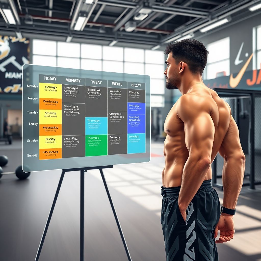 Идеальная тренировочная неделя бойца ММА: баланс борьбы, ударки и ОФП