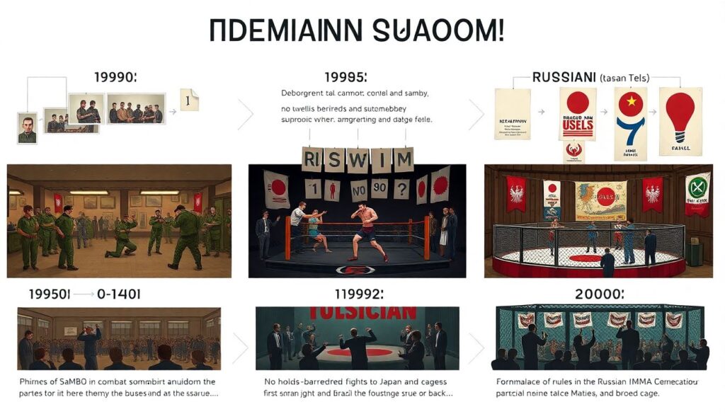 Эволюция российской школы ММА: путь от самбо и боевого самбо к мировым организациям - иллюстрация
