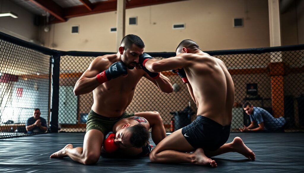 На стыке стилей: как кикбоксеры, борцы и джитсеро адаптируются под «жёсткий» ММА - иллюстрация