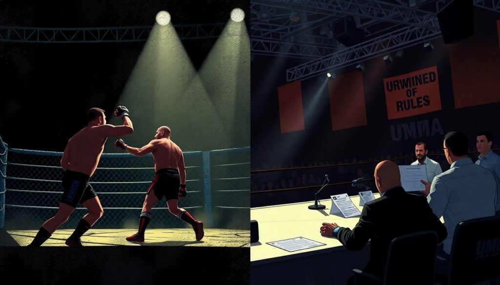 Топ-10 самых спорных судейских решений в истории ММА и как они повлияли на правила и карьеру бойцов - иллюстрация