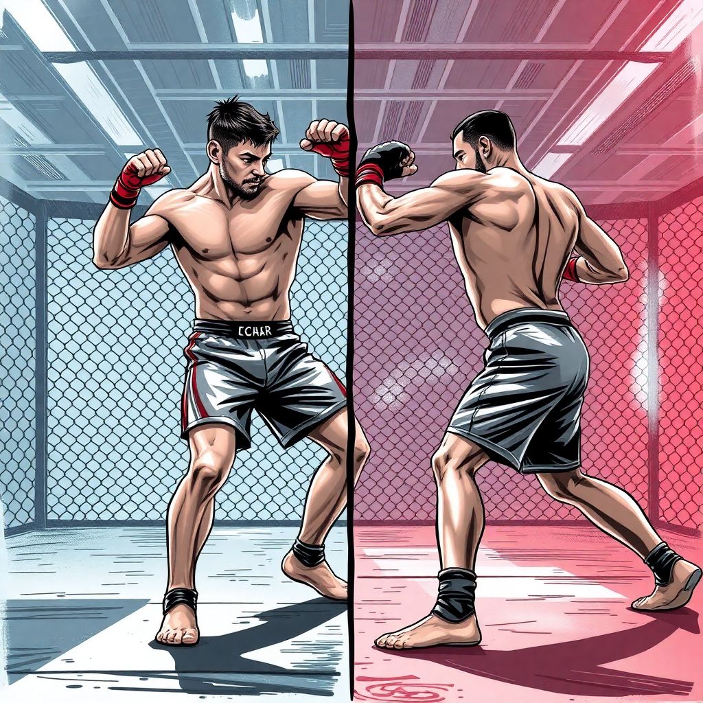 Тренировка ударника против борца: как по-разному готовятся бойцы разных стилей