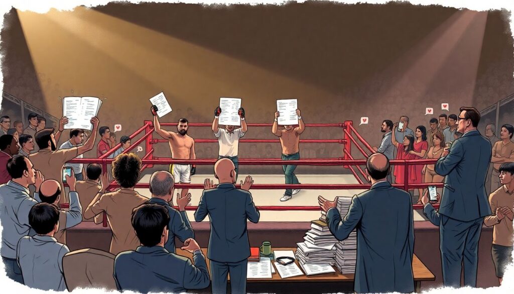 Разбор скандальных судейских решений последних лет и их влияние на карьеры бойцов - иллюстрация