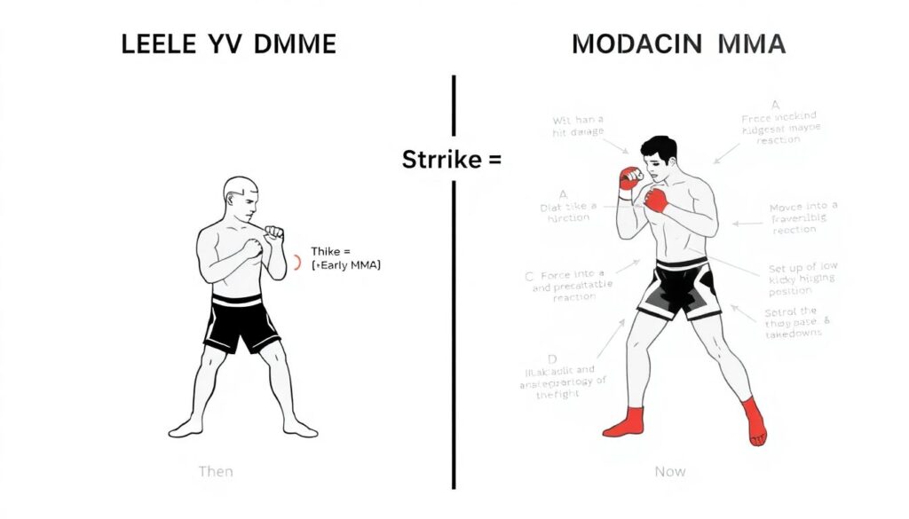 Эволюция ударной техники в ММА: от “диких” свингов до продуманного кикбоксинга и муай-тай - иллюстрация