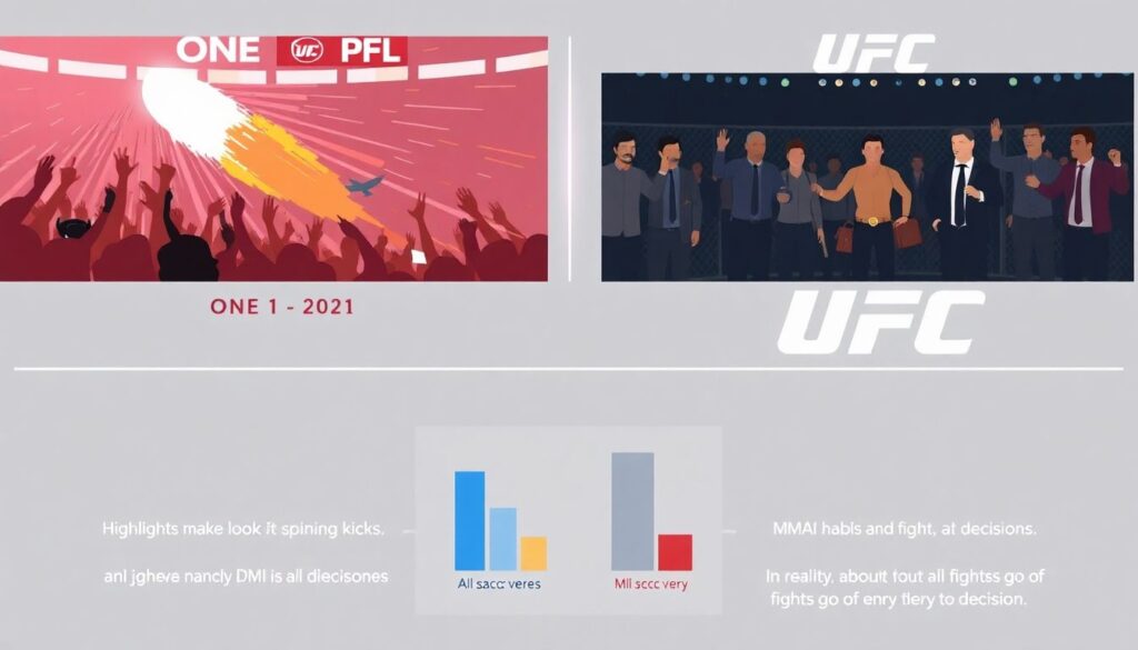 Как промоушены влияют на стиль боёв: сравнение UFC, PFL, ONE и других лиг - иллюстрация